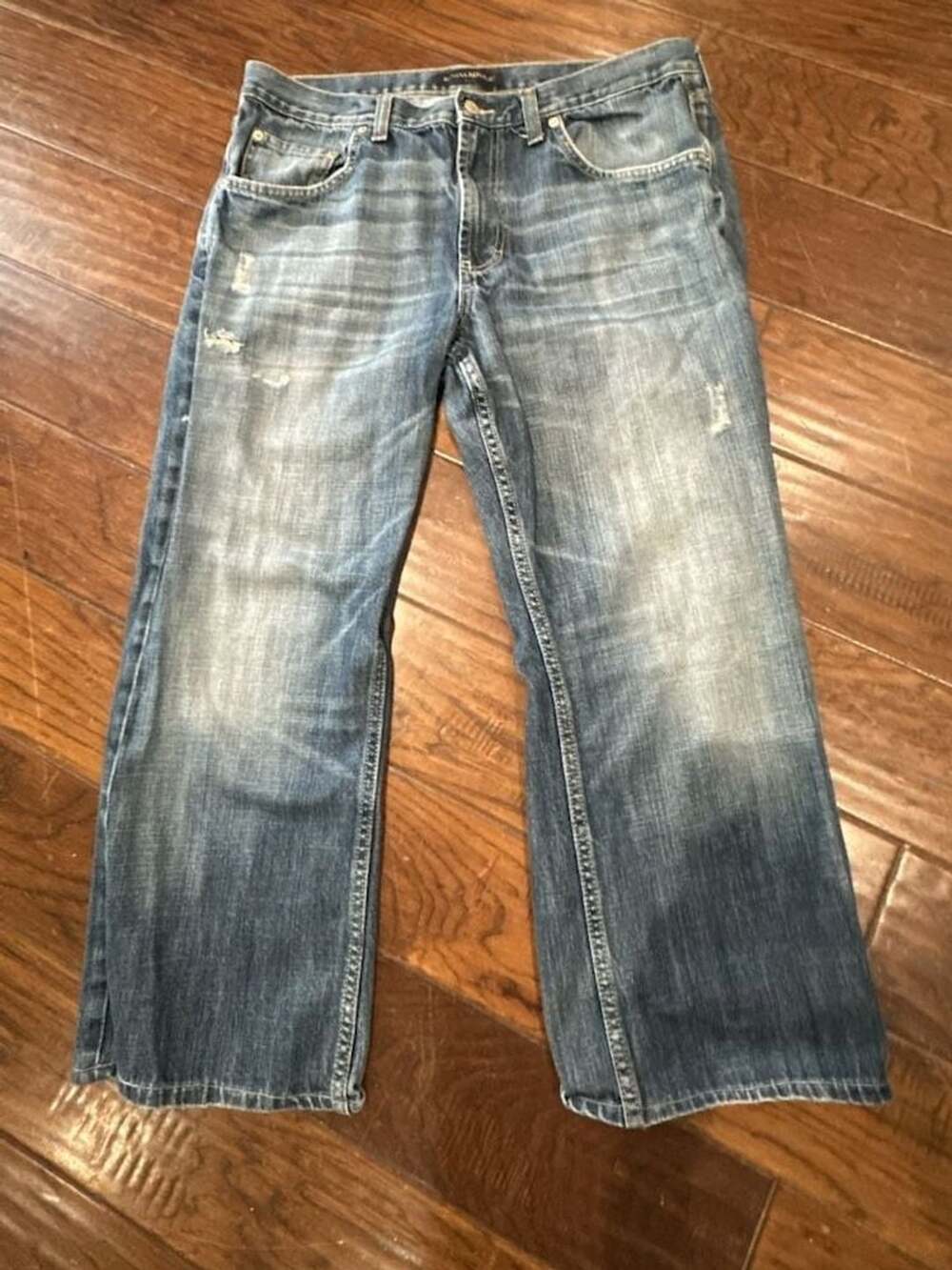 Banana Republic Distressed Blue Denim Jeans Size 36x30
